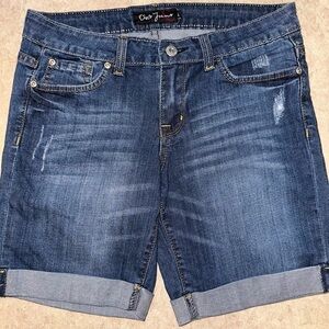 Cielo Dark Blue Denim Jean Shorts